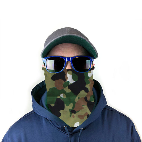 Image of Woodland Camo 10-in-1 Neck Gaiter