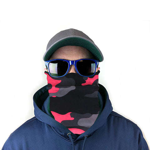 Image of Pink Camo 10-in-1 Neck Gaiter